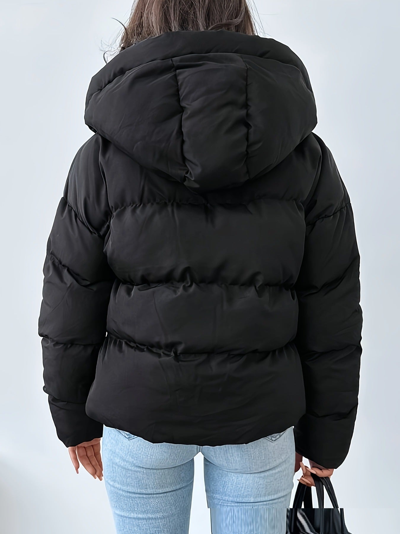 Oversized Warm Hooded Puffer Jacket