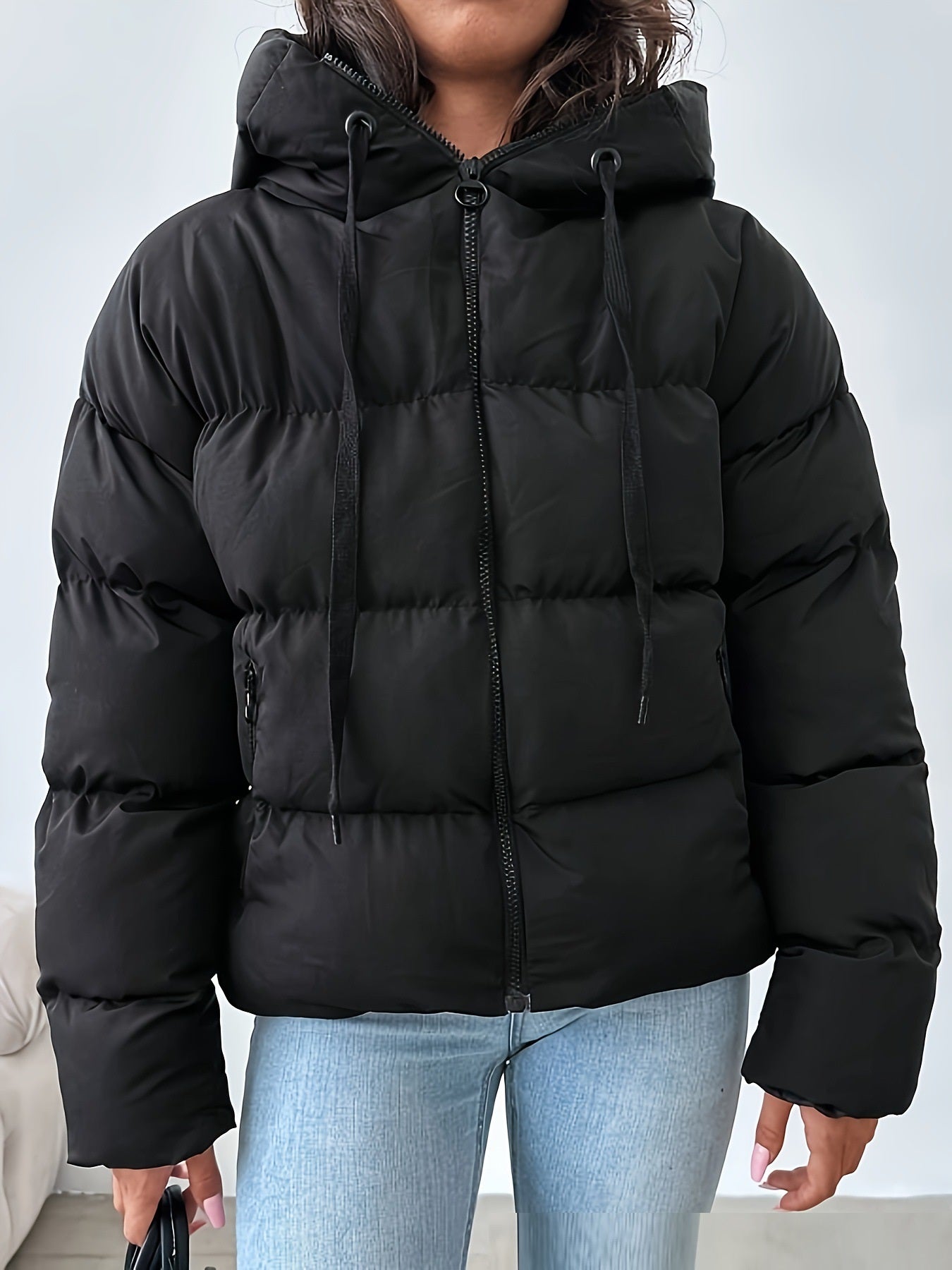 Oversized Warm Hooded Puffer Jacket